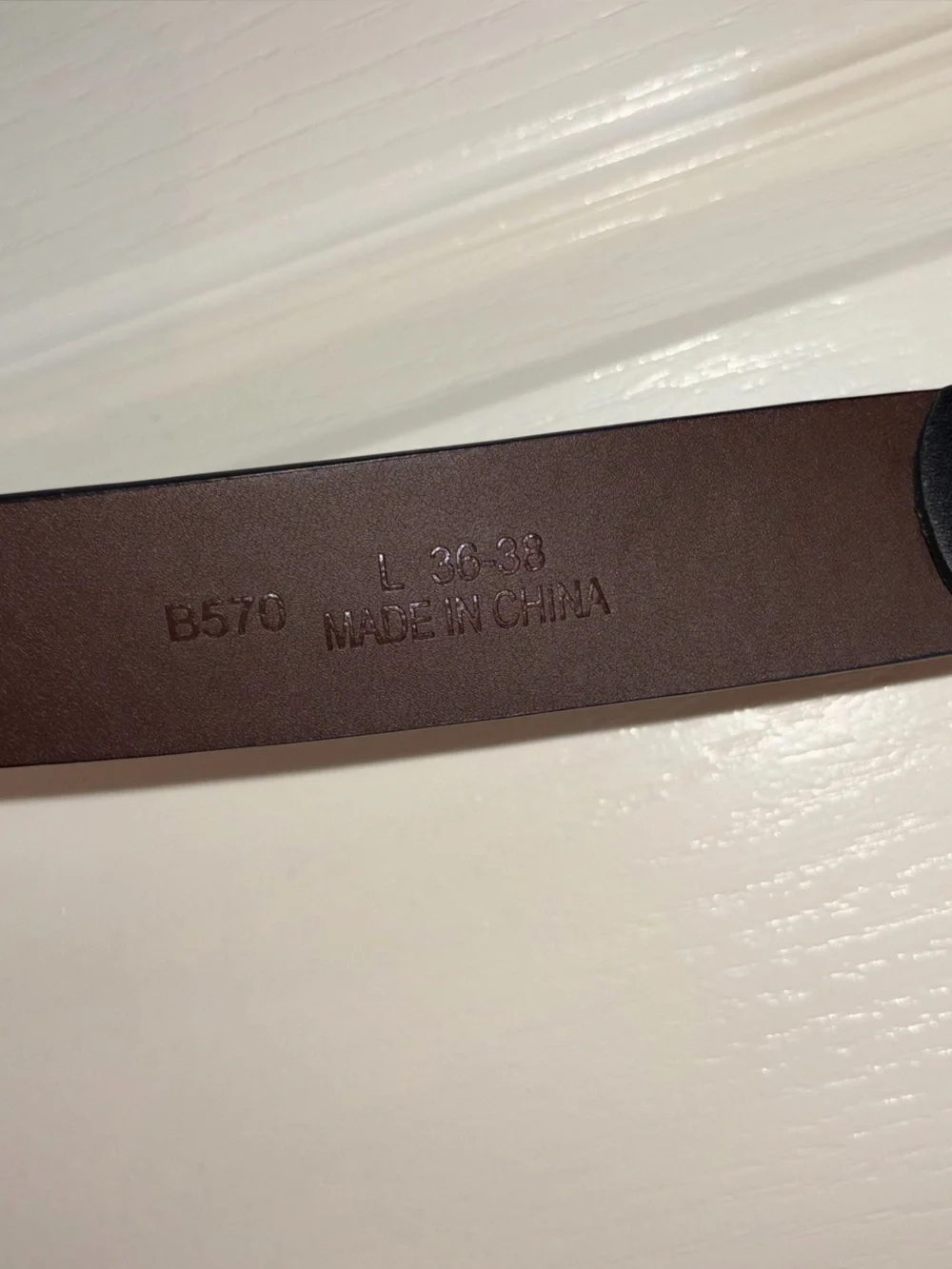 Black Leather Belt For Wallet Buckle